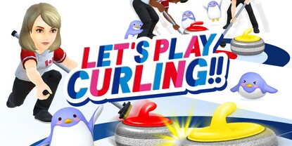 Banner of the video game: Let's Play Curling!!
