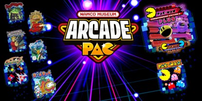 Banner of the video game: Namco Museum Arcade Pac