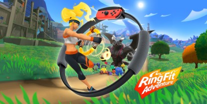 Banner of the video game: Ring Fit Adventure