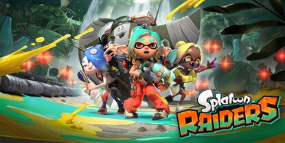 Banner of the video game: Splatoon Raiders