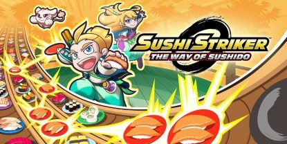 Banner of the video game: Sushi Striker: The Way of Sushido